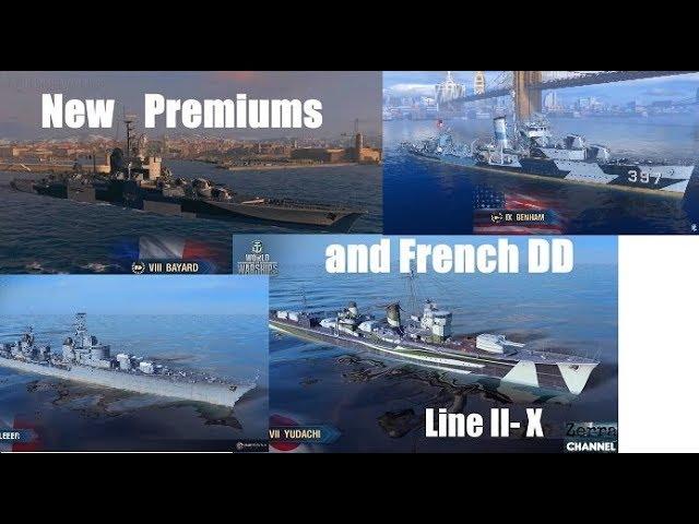 NEW Premium Ships and French Destroyer line are coming !