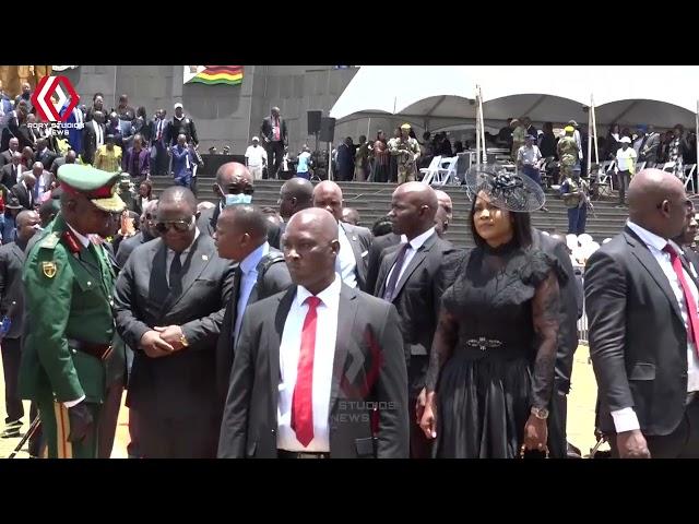 VP Chiwenga arrival and leaving Heroes Acre