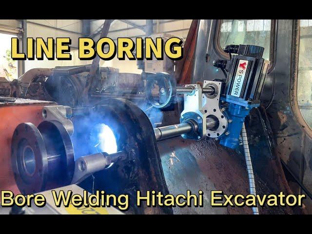 Portable Line Boring Machine Hitachi Excavator Repair