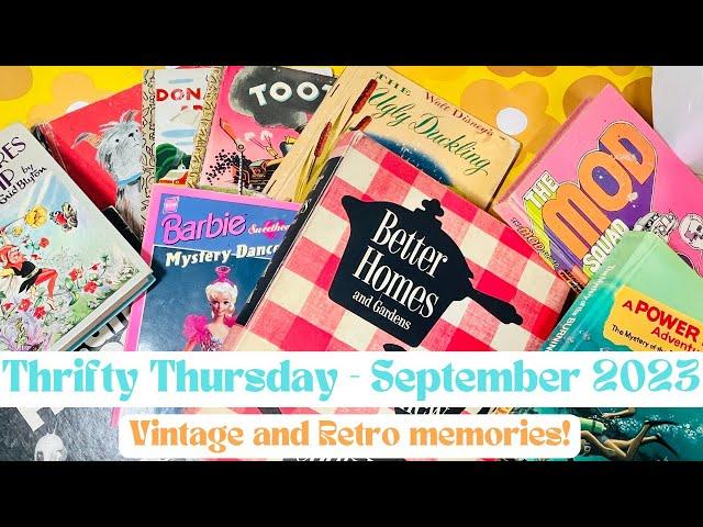 #ThriftyThursday | Thrifting Old, Vintage and Retro Books for Junk Journaling and craft |