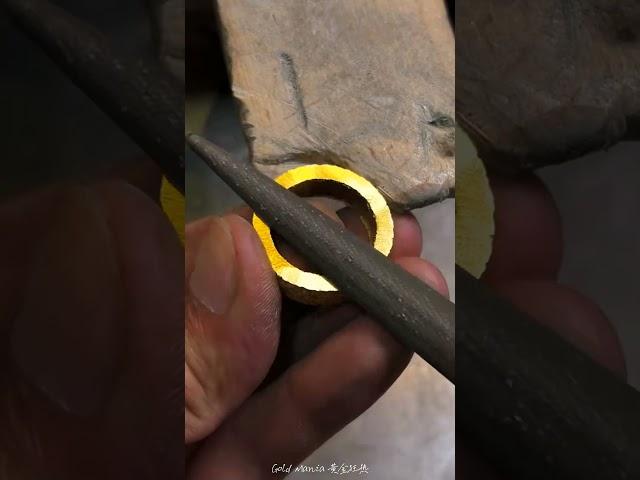 Wow Crafting a Pure 22k Golden Ring #shorts #short #shortvideo #trending #shortsvideo #ytshorts