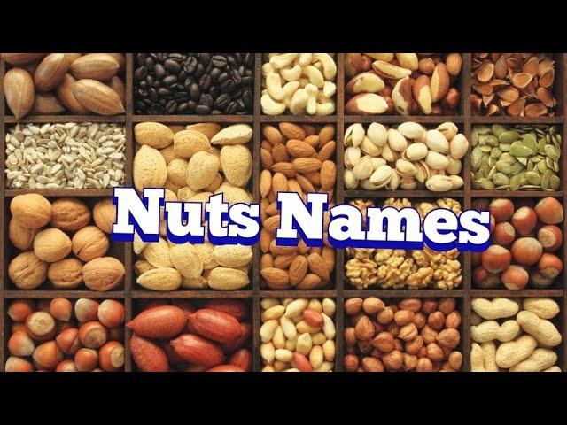 Nuts names in English and Tamil.