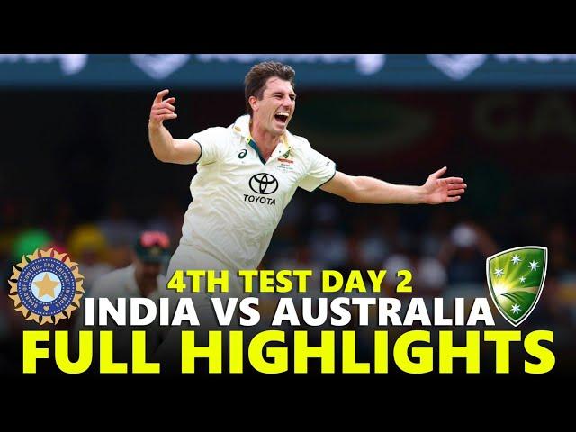 India vs Australia Full Highlights 4th Test 2024 Day 2 | IND VS AUS