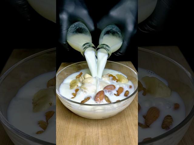 Banana With Dry Fruits Healthy Milkshake ASMR #shorts