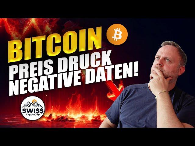 Bitcoin Preis Druck durch negative Daten!