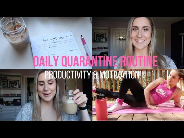 Day in the life: Quarantine edition | how to be productive & motivated to workout!