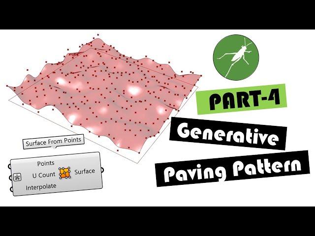 Generative Paving Patterns -- PART-4/9 -- Creating Surface from Random Points