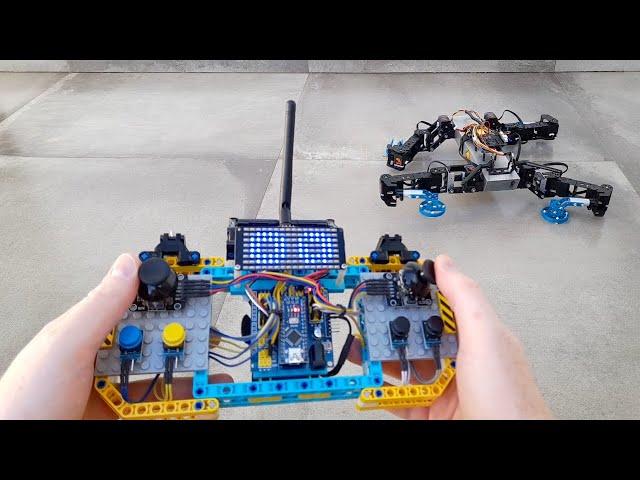 BigMech (quadruped robot with experimental legs) - remote control demo