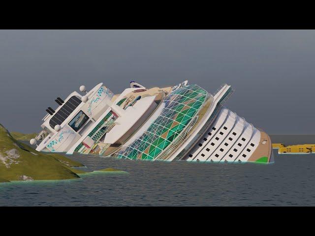 Wonder of the Seas sinks like Costa Concordia  - What if scenario