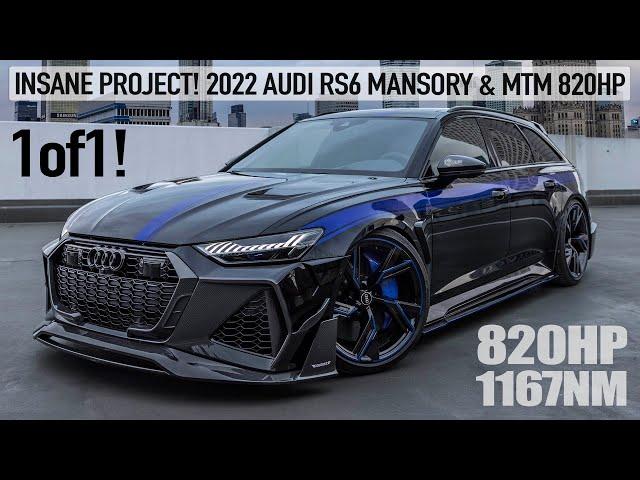 INSANE! 1of1 2022 AUDI RS6 MANSORY & MTM FUSION PROJECT - 820HP/1167NM/2.9 SECONDS - 1 OF A KIND 4K