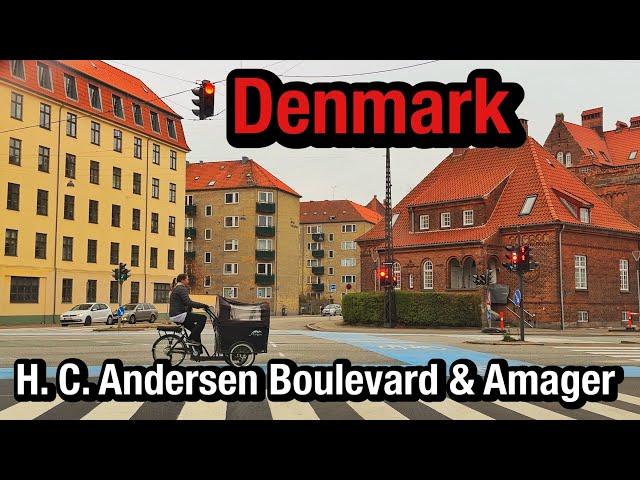 Driving Through Copenhagen’s Iconic H. C. Andersen Boulevard & Amager - A Scenic Tour of Denmark!