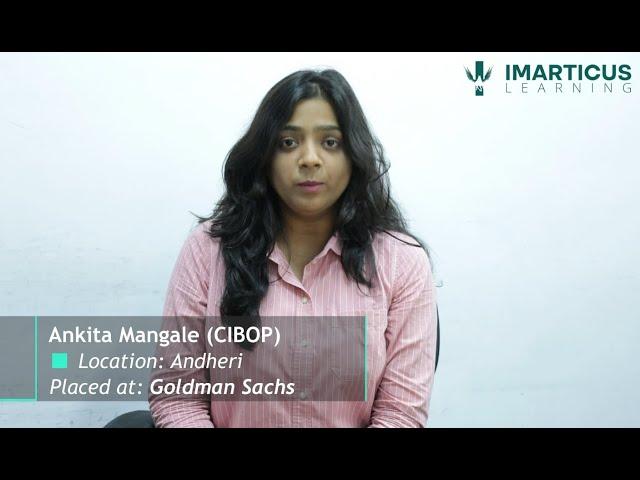 From Commerce Graduate to Goldman Sachs | Student Speaks Imarticus Learning