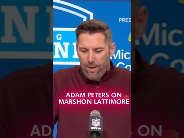 Commanders GM Is REALLY Excited About Marshon Lattimore Heading Onto 2025 #shorts