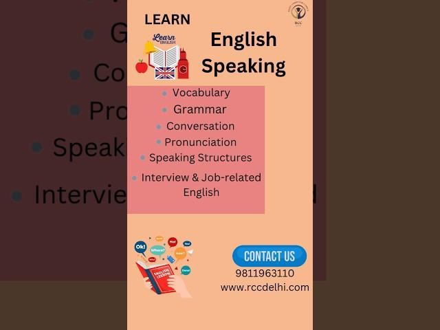 Learn English speaking skills with Right Computer Campus moti Nagar #computerinstitute