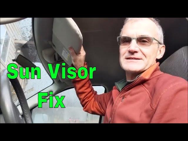 How to Fix a Sun Visor in a Dodge Truck, Easy, Inexpensive Hack