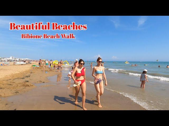 Explore Italy's Beautiful Beaches in 4K - Bibione Beach Walk