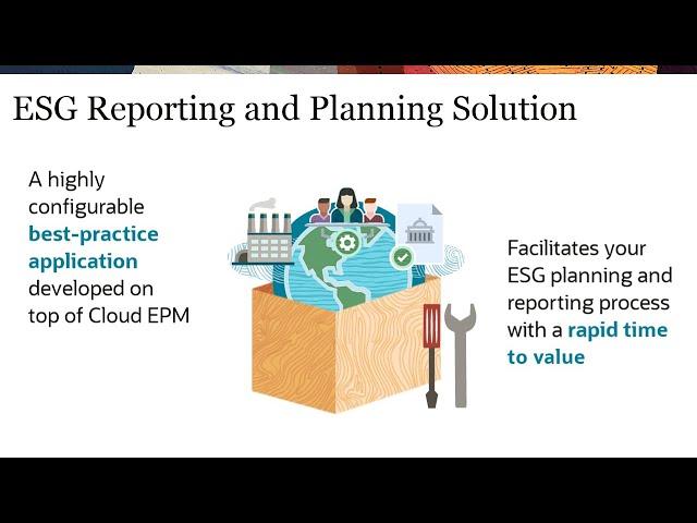 Overview: EPM for Sustainability, ESG Reporting and Planning