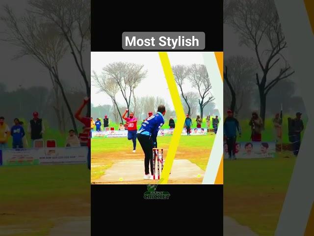 Most Stylish And Unbelievable Six By Young Man || Rajpoot Cricket Short #cricketmatch #cricket