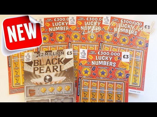 New £3 Lottery Scratch Cards. £15 of the £3 Lucky Numbers cards.