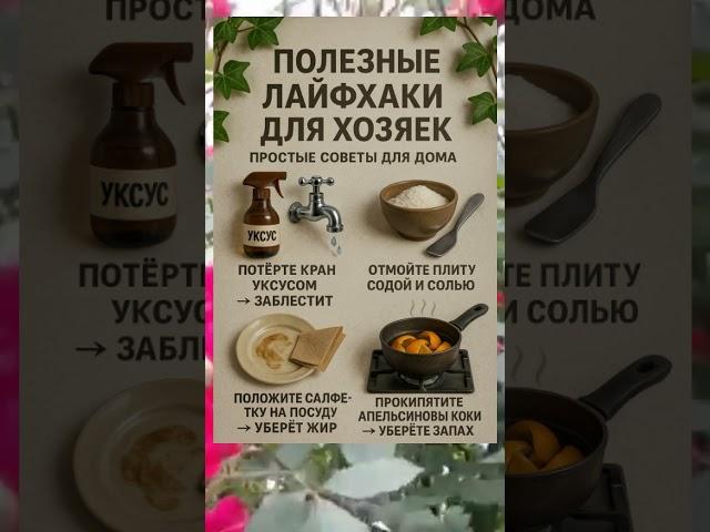  ПОЛЕЗНЫЕ ЛАЙФХАКИ ДЛЯ ХОЗЯЕК — ПРОСТЫЕ СОВЕТЫ ДЛЯ ДОМА