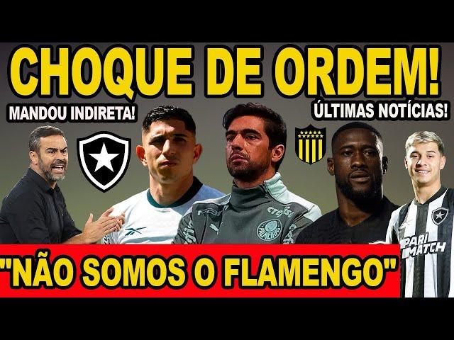 AGORA! ARTUR JORGE FAZ CHOQUE DE ORDEM NO BOTAFOGO! JOGADOR MANDA INDIRETA! “NÃO SOMOS FLAMENGO!”