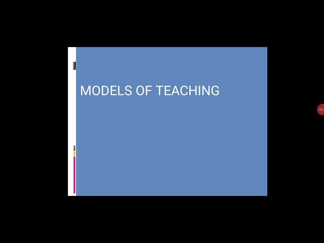 Models of Teaching