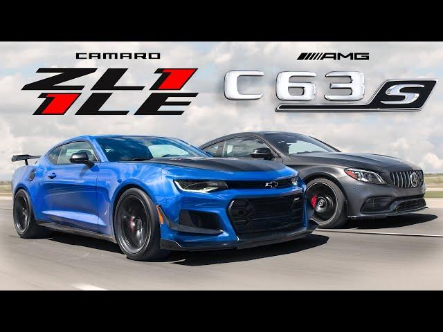 2020 Chevy Camaro ZL1 1LE vs Mercedes-AMG C63S Coupe - American Muscle vs German Muscle