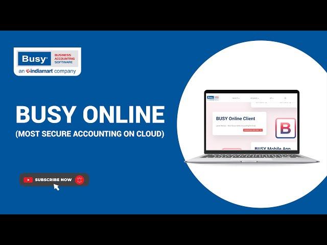 BUSY Online - Most Secured Accounting on Cloud | BUSY on Cloud | BUSY