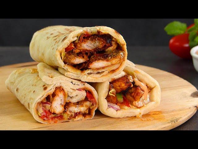 সহজ ও সুস্বাদু চিকেন শর্মা রেসিপি | Bangladeshi Chicken Shawarma Recipe aysha | How To Make Shawarma