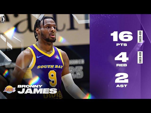 Bronny James Drops New CAREER-HIGH 16 PTS vs. San Diego Clippers