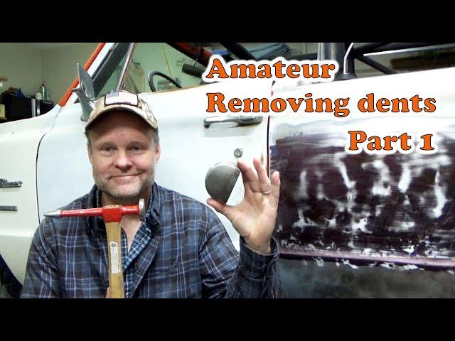 Hammer and dolly dent removal, 1971 Chevy Blazer bdp#2