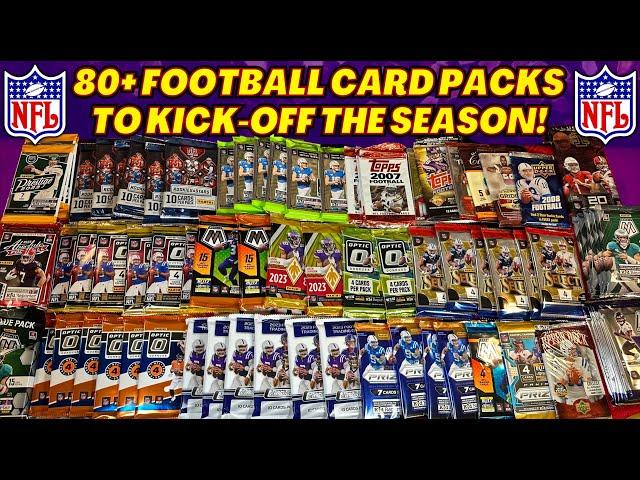 *OPENING 80+ FOOTBALL CARD PACKS TO KICK-OFF THE 2024 NFL SEASON! TONS OF NICE PULLS!