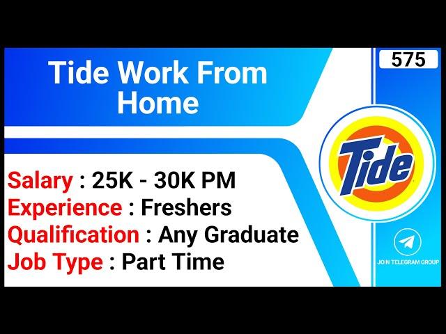 Tide Work From Home | Remote Jobs | Part Time Jobs | KYC Analyst Job | Online Jobs