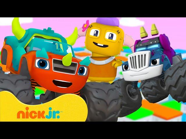 Blaze Turns Into a Video Game!  Blaze and the Monster Machines | Nick Jr.