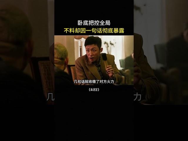 卧底把控全局，不料却因一句话彻底暴露