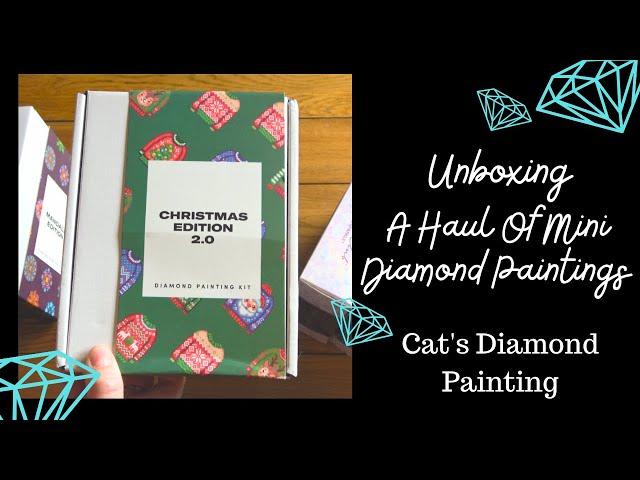 Unboxing A BIG Haul Of Mini Diamond Paintings | Comparing DAC's Mini Dazzles With My First Paintgems