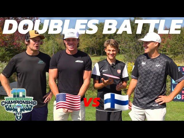 DOUBLES BATTLE VS NIKLAS ANTTILA & TUOMAS HYYTIÄINEN!! | USA VS FINLAND at Fox Run!