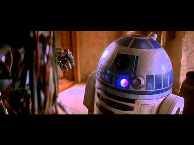 R2D2 Meets C-3PO for the first time.. STARWARS Droids