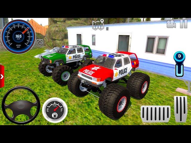 Police Monster Truck Mega Ramp Extreme Racing - Impossible GT Car Stunts Driving - Android Gameplay