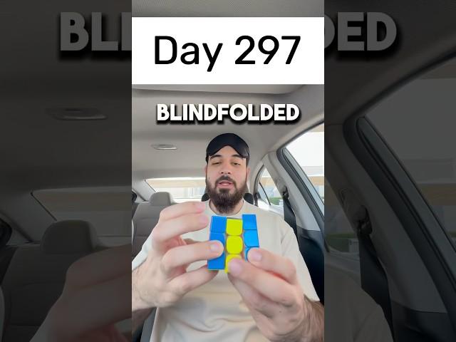 Day 297 of solving the Rubik’s cube blindfolded every single day until I break the National Record.