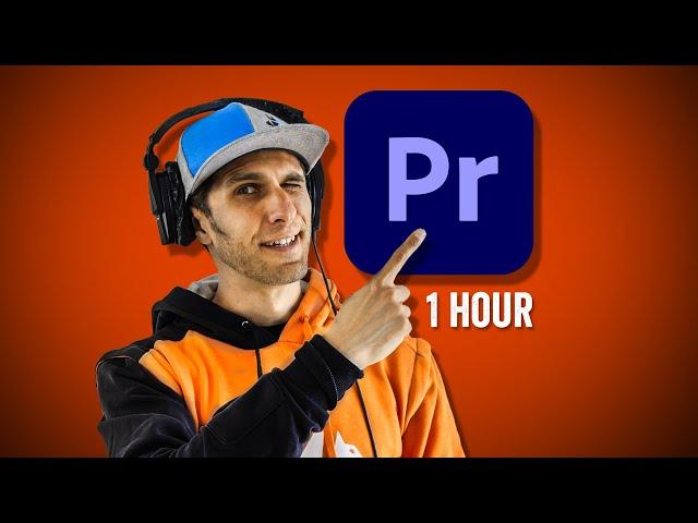 ADOBE PREMIERE PRO in 1 HOUR  | HOW TO EDIT youtube videos | EXERCISE with footage