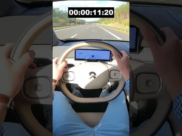 Nio ET7 0-200 km/h Acceleration AUTOBAHN (No Speed Limit) | #Shorts #nio