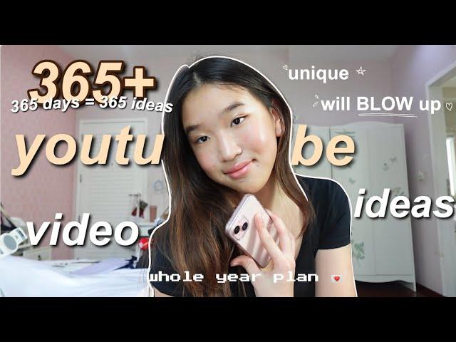 365+ YOUTUBE VIDEO IDEAS that will BLOW UP in 2024 *for every day of the year* (for small youtubers)