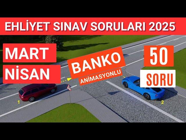 Ehliyet Sınav Soruları 2025 | Mart, Nisan Çıkmış Ehliyet Sorularını Çöz