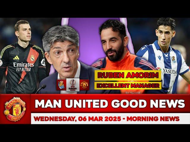  MAN UNITED NEWS  UNITED TRANSFER  AMORIM FAVOURITES TO WIN THE UEL!! REAL SOCIEDAD VS MAN UNITED