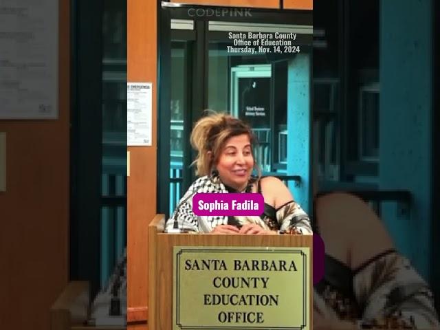 Opposing the ADL in our schools at Santa Barbara County Office of Education (Nov 14, 2024)