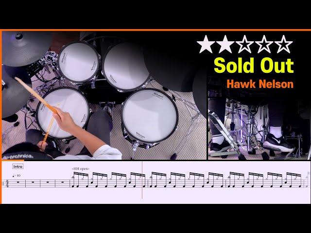 [Lv.04] Sold Out - Hawk Nelson () Drum Cover with Sheet Music