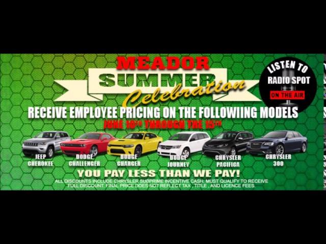 Meador Auto June Radio Ad