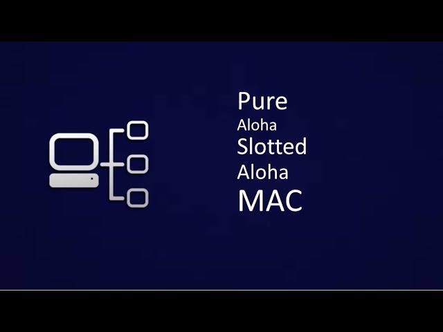 Pure Aloha and Slotted Aloha : Contention Based MAC(Medium Access Control) Protocols