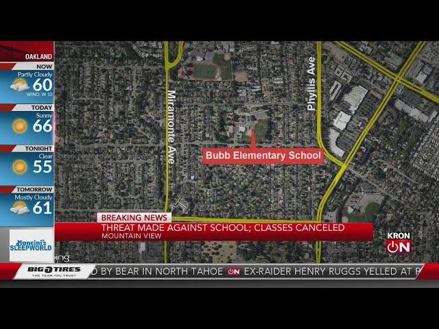 Mountain View elementary school closed due to threat